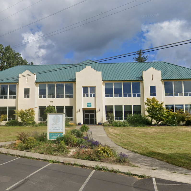 Earlier photograph of the proposed campus exterior; not current condition